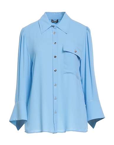 LIU •JO Solid color shirts & blouses BETTER Light blue 100% Polyester