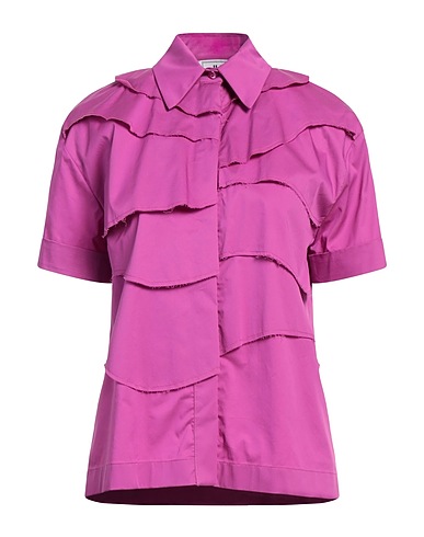 JIJIL Solid colour shirts & blouses Purple 66% Cotton, 31% Polyamide, 3% Elastane