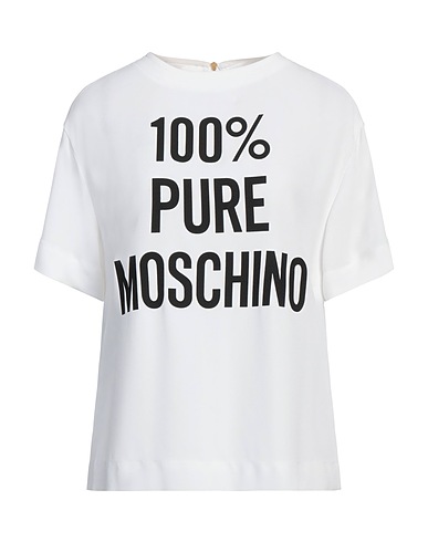 MOSCHINO T-Shirt Weiß 70% Acetat, 30% Viskose