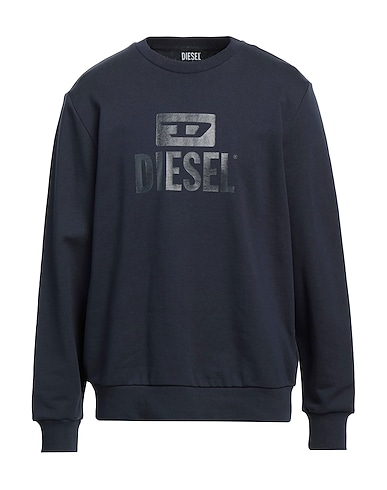 DIESEL Felpa BLU NOTTE 100% Cotone, Elastan