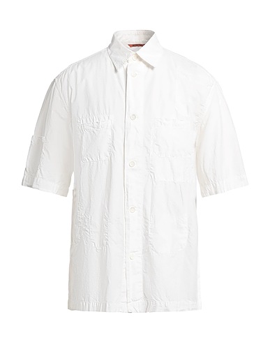 BARENA Solid colour shirt White 100% Cotton