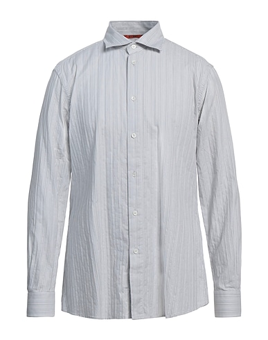 BARENA Striped shirt Light grey 100% Cotton