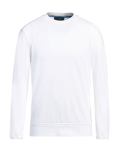 LIU •JO MAN Sweatshirt Weiß 90% Baumwolle, 10% Polyester
