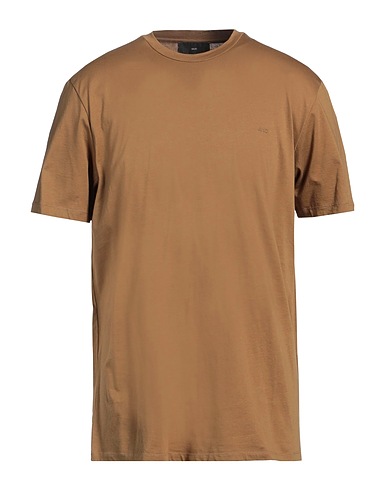 LIU •JO MAN Basic T-Shirt Khaki 100% Cotton