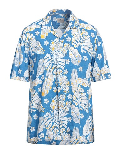 BASTONCINO Patterned shirt Blue 100% Viscose
