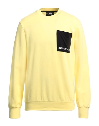 KARL LAGERFELD Sweatshirt Yellow 100% Organic cotton