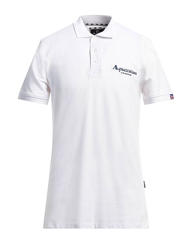 AQUASCUTUM ACTIVE Polo shirt White 100% Cotton