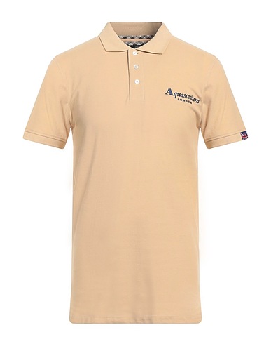 AQUASCUTUM ACTIVE Poloshirt Kamel 100% Baumwolle