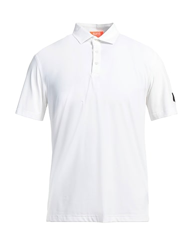 SUNS BOARDS Polo shirt White 86% Elastane, 14% Polyamide