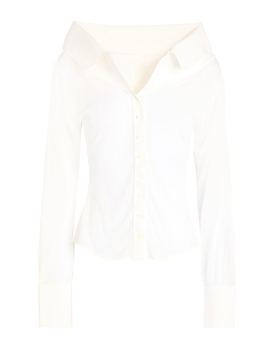 JACQUEMUS Camicie e bluse tinta unita Bianco 80% Viscosa, 20% Poliammide