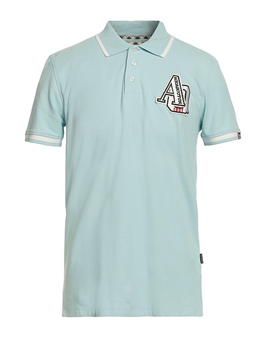 AQUASCUTUM ACTIVE Polo shirt Sky blue 100% Cotton
