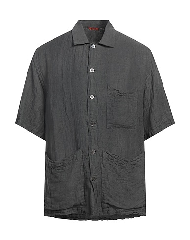 BARENA Linen shirt Lead 50% Linen, 50% Cotton