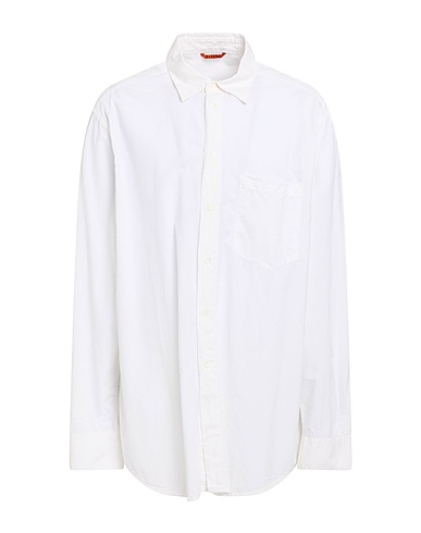 BARENA Solid colour shirt White 100% Cotton