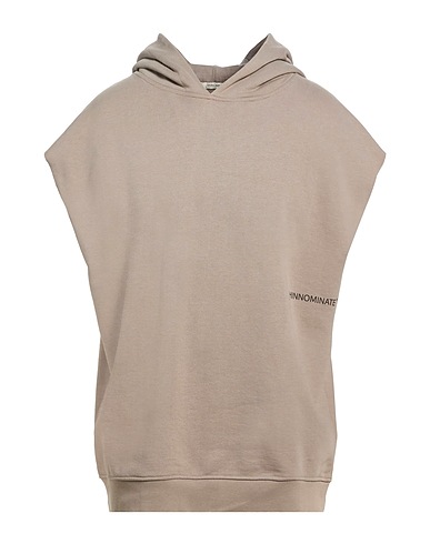 HINNOMINATE Hooded sweatshirt Taupe 100% Cotton, Elastane