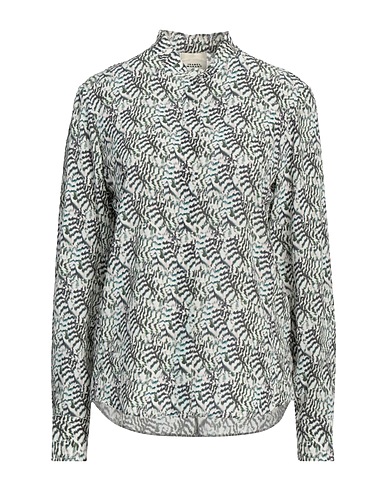 ISABEL MARANT Patterned shirts & blouses Ivory 91% Silk, 9% Elastane