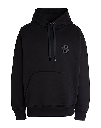 BOSS Hooded track jacket  Black 100% Cotton