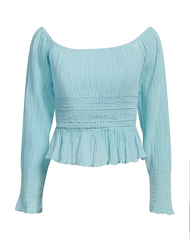 GUESS Top Sky blue 71% Ramie, 29% Cotton