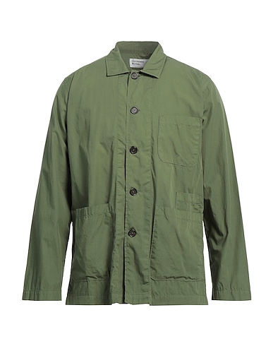 UNIVERSAL WORKS Solid colour shirt Military green 100% Organic cotton