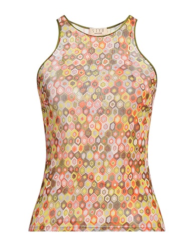 SIYU Top Verde militare 85% Poliammide, 15% Elastan
