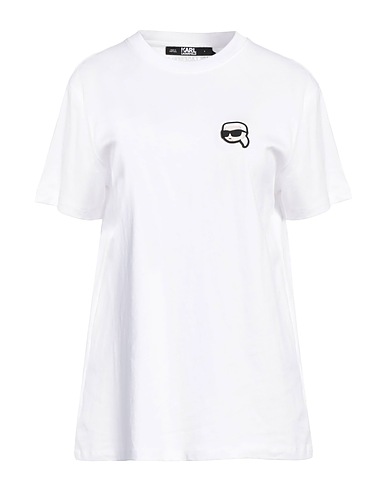 KARL LAGERFELD T-shirt Bianco 100% Cotone