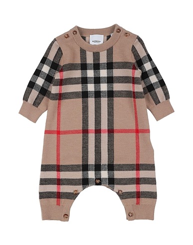 BURBERRY Strampelanzug für Babys 95% Wolle, 5% Kaschmir, Polyamid, Elastan