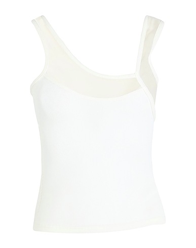 CHRISTOPHER ESBER Tanktop Weiß 96% Polyester, 4% Elastan, Nylon