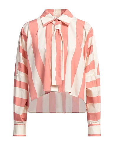 PHILOSOPHY di LORENZO SERAFINI Striped shirt Antique rose 98% Cotton, 2% Elastane