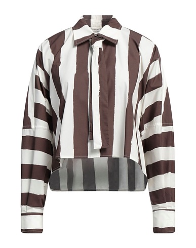 PHILOSOPHY di LORENZO SERAFINI Camicia a righe Bianco 98% Cotone, 2% Elastan