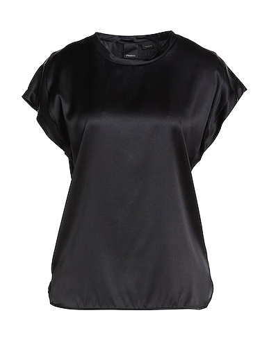 PINKO Top Black 96% Silk, 4% Elastane