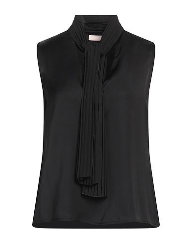 LIU •JO Top Nero Viscosa