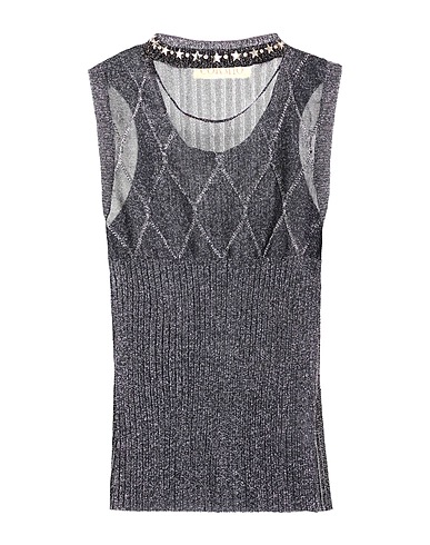 CORMIO KNITWEAR Black 68% Polyester, 32% Metal