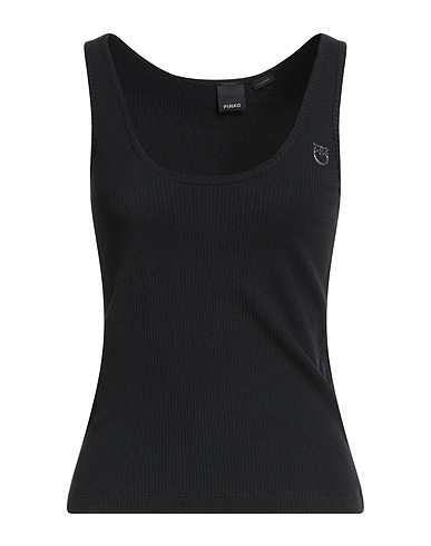 PINKO Vest Black 48% Cotton, 48% Lyocell, 4% Elastane