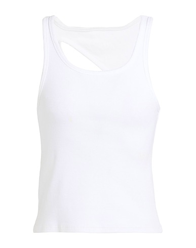 MM6 MAISON MARGIELA Vest White 98% Cotton, 2% Elastane
