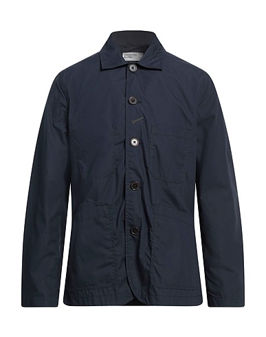 UNIVERSAL WORKS Solid colour shirt Midnight blue 65% Recycled polyester, 35% Cotton