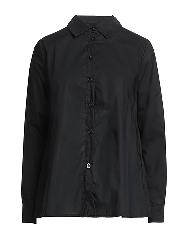 LE STREGHE Solid colour shirts & blouses Black 100% Cotton