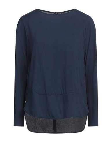 MANILA GRACE Top Midnight blue 100% Viscose