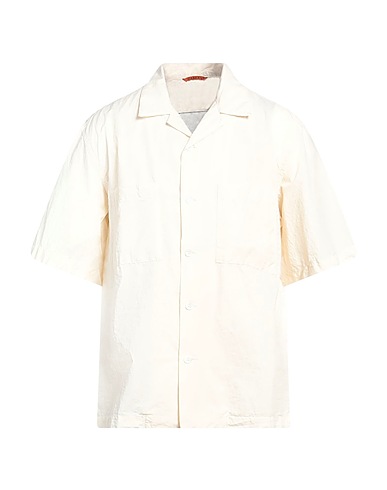 BARENA Camicia tinta unita Panna 100% Cotone