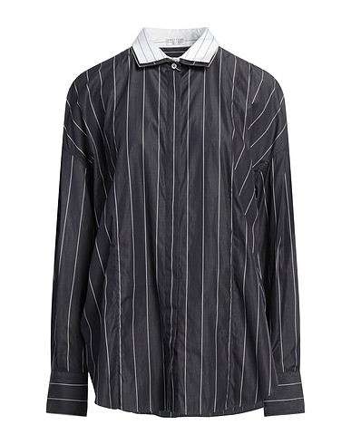 BRUNELLO CUCINELLI Striped shirt Charcoal 100% Cotton