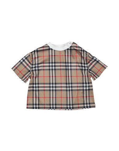 BURBERRY T-shirt Camel 100% Polyester, Coton, Élasthanne