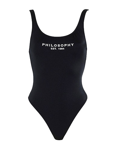 PHILOSOPHY di LORENZO SERAFINI Costume intero Nero 80% Poliammide, 20% Elastan