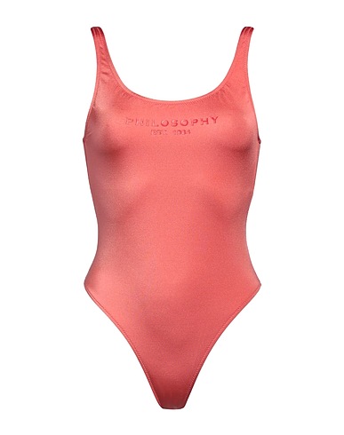 PHILOSOPHY di LORENZO SERAFINI Costume intero Corallo 80% Poliammide, 20% Elastan