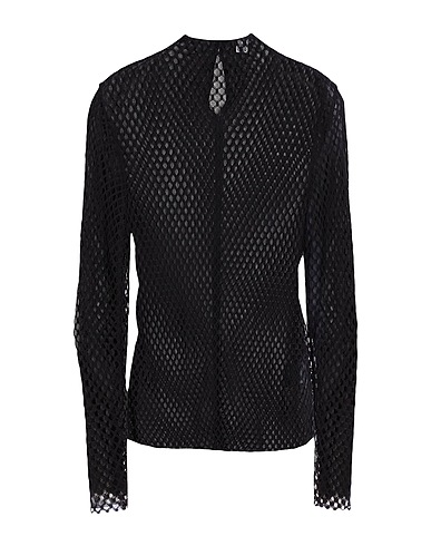 TOTEME Top Black 84% Polyamide, 16% Elastane, Silk