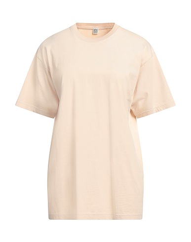 TOTEME Basic T-Shirt Beige 100% Organic cotton