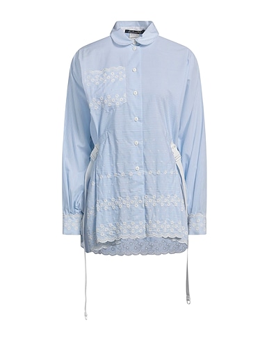 LENA LUMELSKY Striped shirt Light blue 100% Cotton