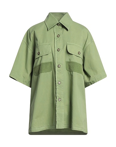 STELLA McCARTNEY Solid colour shirts & blouses Military green 100% Cotton