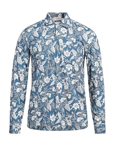 HERITAGE Camicia fantasia Avio 100% Cotone
