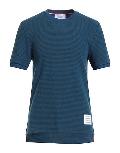 THOM BROWNE T-shirt Navy 100% Cotton