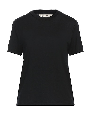 RÓHE Basic T-Shirt Black 100% Wool