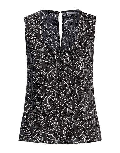 PATRIZIA PEPE Top Black 100% Cotton