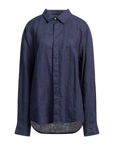 HANDRED Linen shirt Navy blue 100% Linen